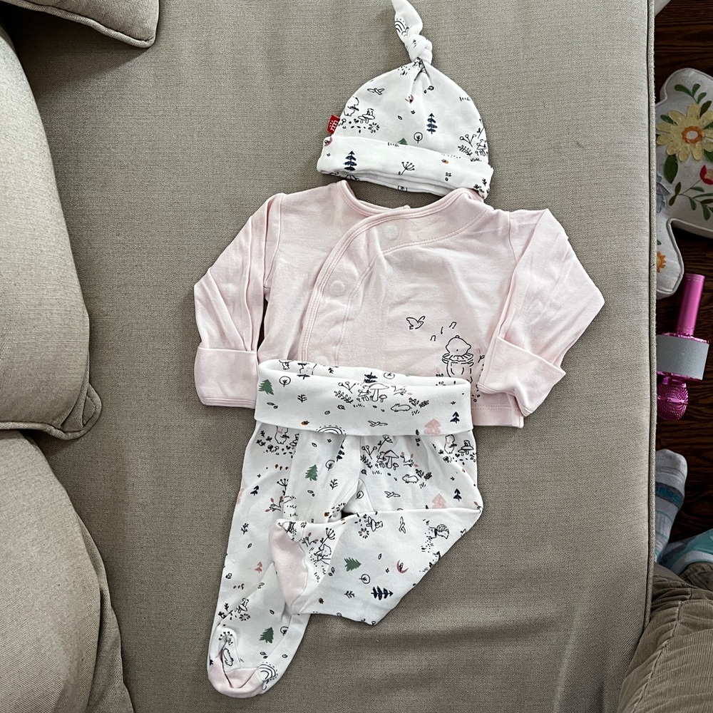Magnetic Me - Take-Me-Home Newborn Kimono Set, Organic Cotton